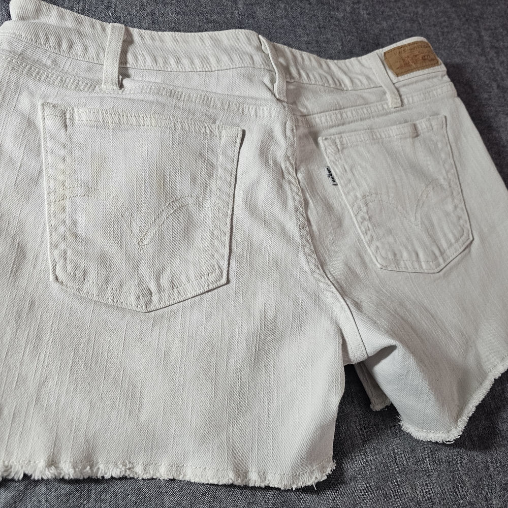 Levi's White Jean Shorts for Women